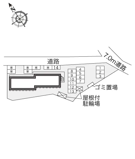 ★手数料０円★我孫子市寿２丁目　月極駐車場（LP）